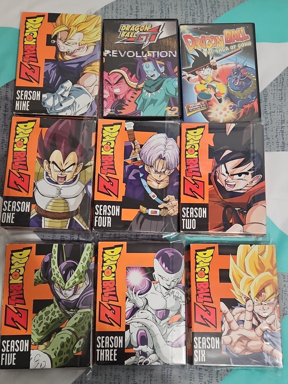 Dragon Ball Z Complete Season DVD Set - Orange/Black Packaging